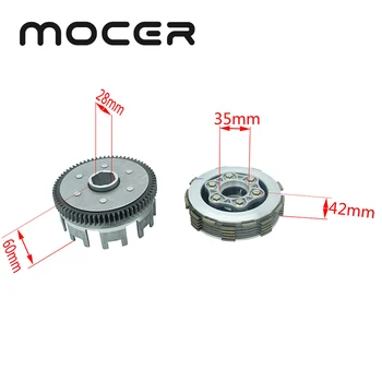 

6 Slices 70 Teeth Centrifugal Clutch Engine Thick Gear CG/CB200 Fit For ZS LC LF CG200 Water-cooled Motocross LH-112N