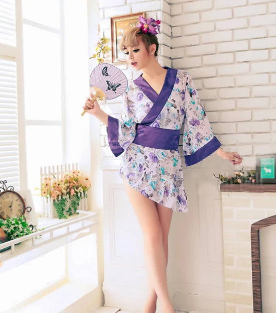 Гейша Девушки Сексуальное нижнее белье платье японское Восточное кимоно юката Эротическое Unfiorm женщины Florla Robe ретро одежда, пижамы