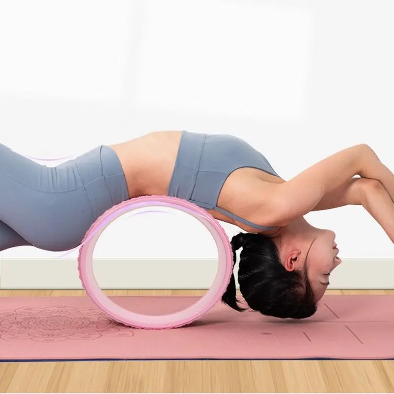 Yoga Wheel New Open Back Home Fitness Exercise Equipment Beginners Open Shoulder Massage 3d Non-Slip Pilates Ring Dharma Wheel