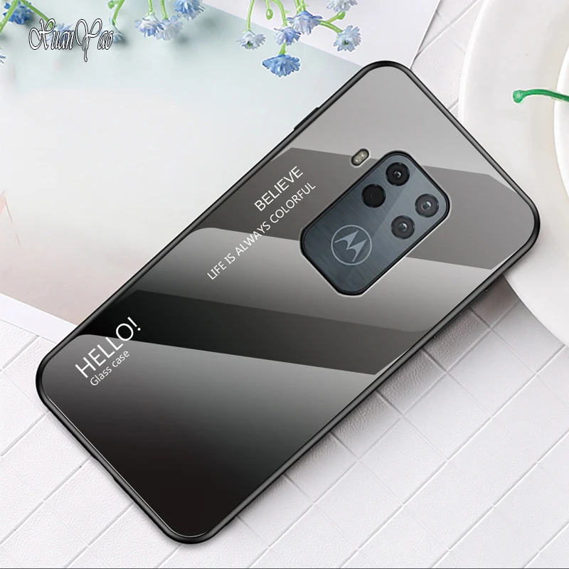 Чехлы XUANYAO для телефонов Moto One Zoom стеклянная задняя крышка чехол Motorola силиконовый