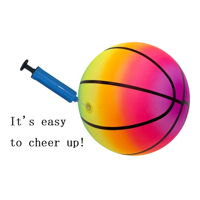 2pcs Sports Goods Set 1 Inflatable Basketball & Football & Volleyball Sports Ball with One Inflator for Kids Children Best Gifts 5