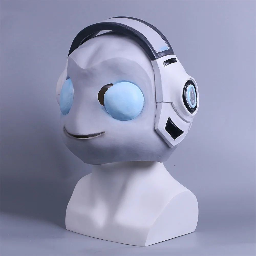 Hot Game OW Mask Cosplay Lucio Masks Latex Skin Full Head mask Helmet Gold Silver Adult Halloween Party Prop (3)