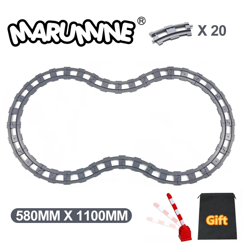 Строительные блоки Marumine трек для поезда переключатель железной дороги