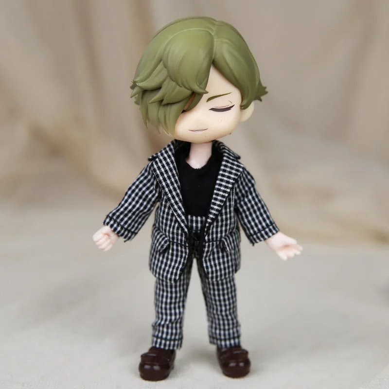 M0084 детская игрушка ручной работы 1/12 ob11 кукла blyth BJD/Аксессуары для кукол SD GSC клетчатый костюм для мальчика 3 шт./компл