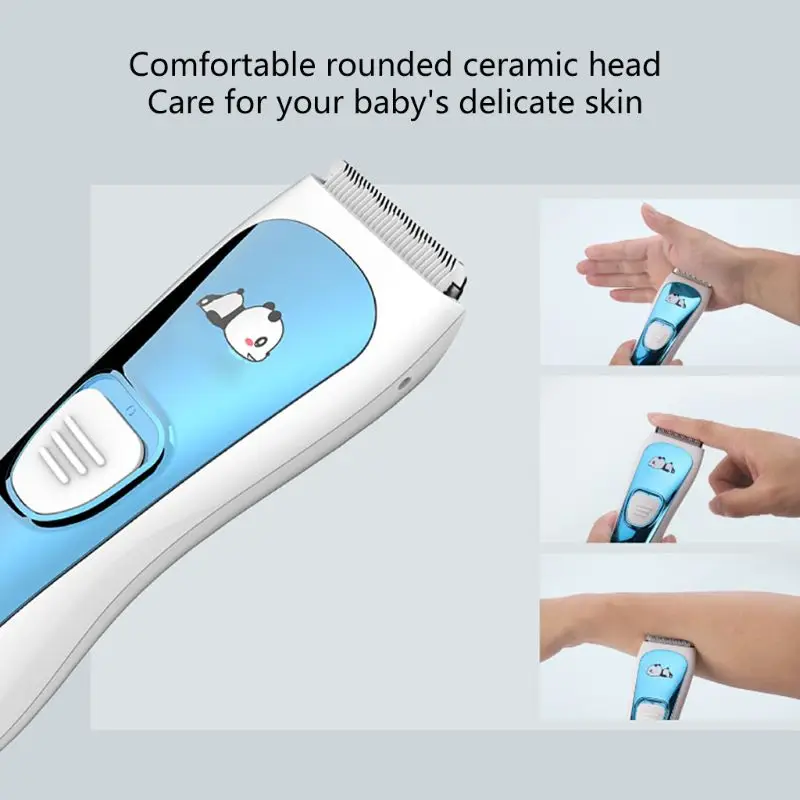  Household Kids Hair Clipper Set Infant Children Head Razor Rechargeable Mute Hair Trimmer Tools