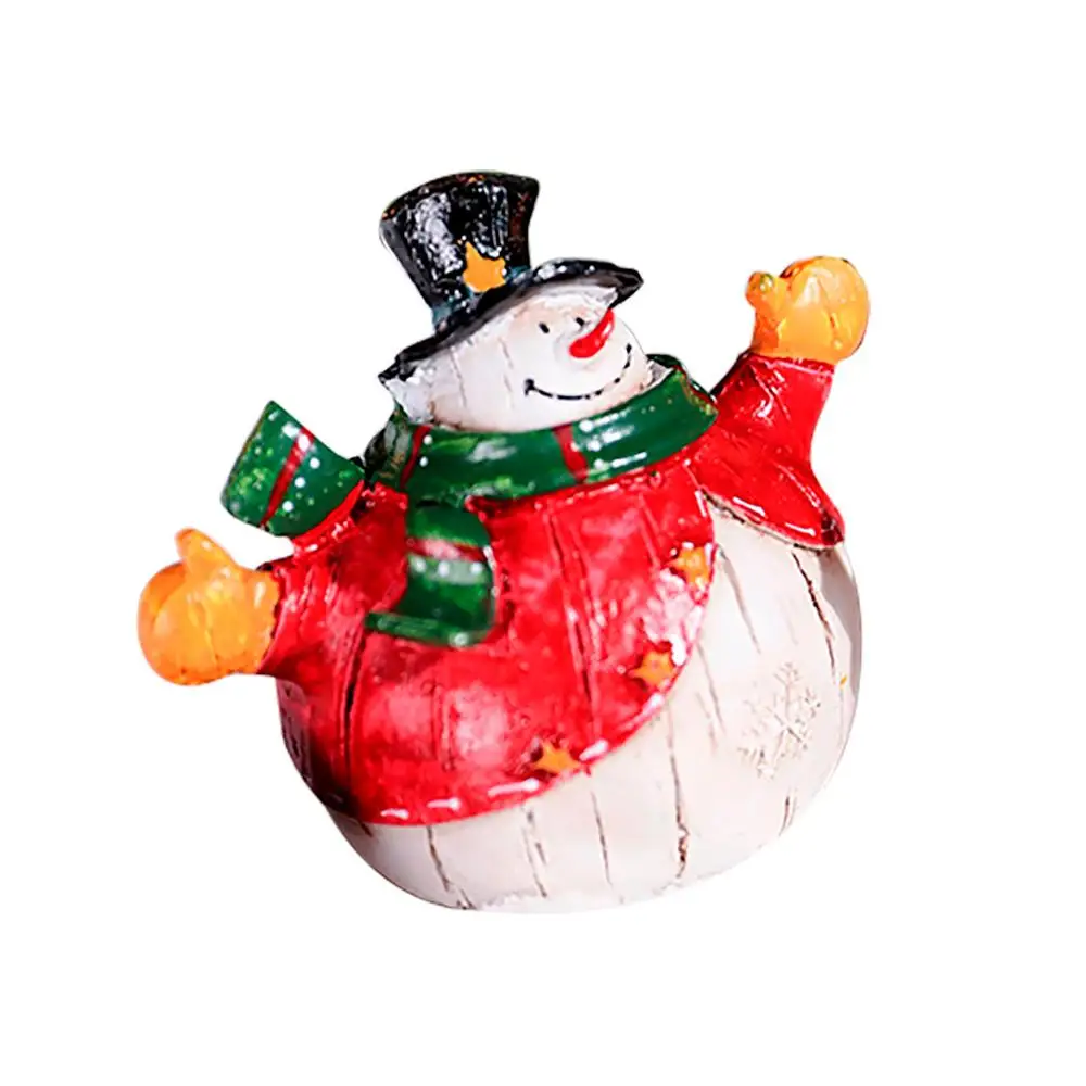 1pc Christmas Tree Cute Santa Claus Resin Doll Desktop Decoration Gift Accessories Christmas Decorations For Home New Year#25