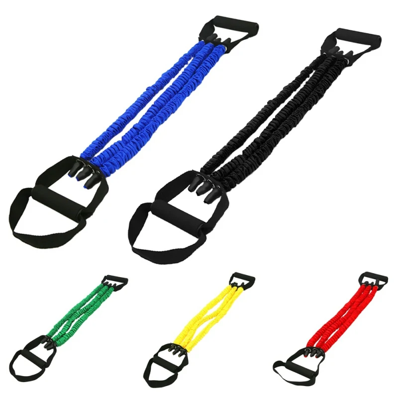Портативный эластичная веревка для йоги прочный расширителей грудной клетки упражнения Фитнес Крытый эластичный 3-трубки веревка для тренировки комплект эластичных лент