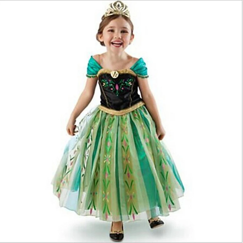 

Cute Party Princess Cosplay Children Summer New Girls Dress Clothes Kids Girl Clothing Christmas Birthday Gift
