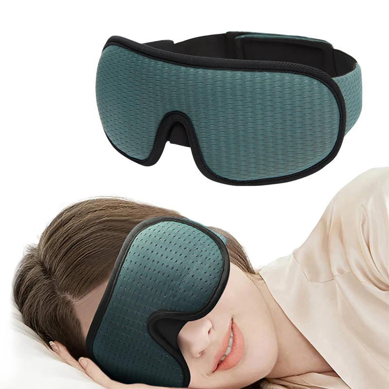 New 3d Sleeping Mask Blocking Light Breathable Soft Padded Sleep Mask
