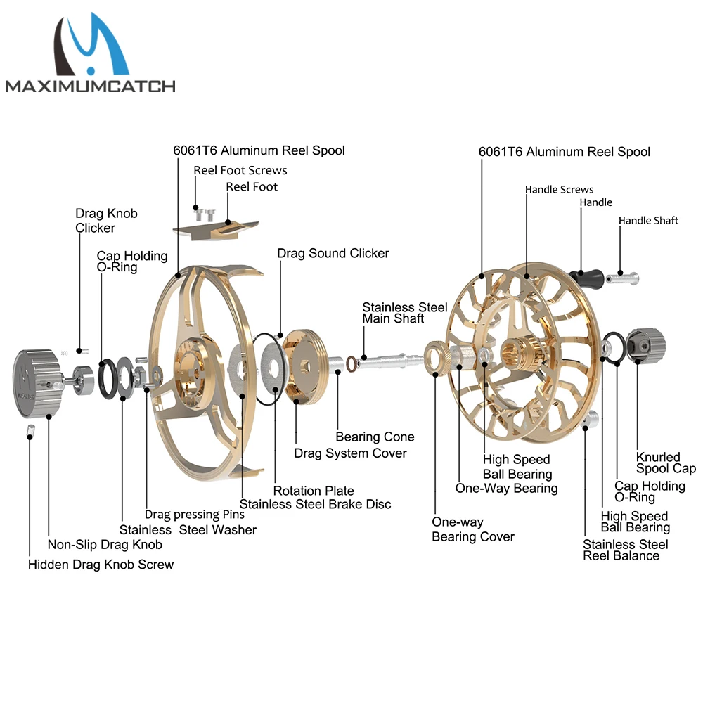 Maximumcatch AVIDPRO 3-9wt Lightweight Hardened Fly Fishing Reel