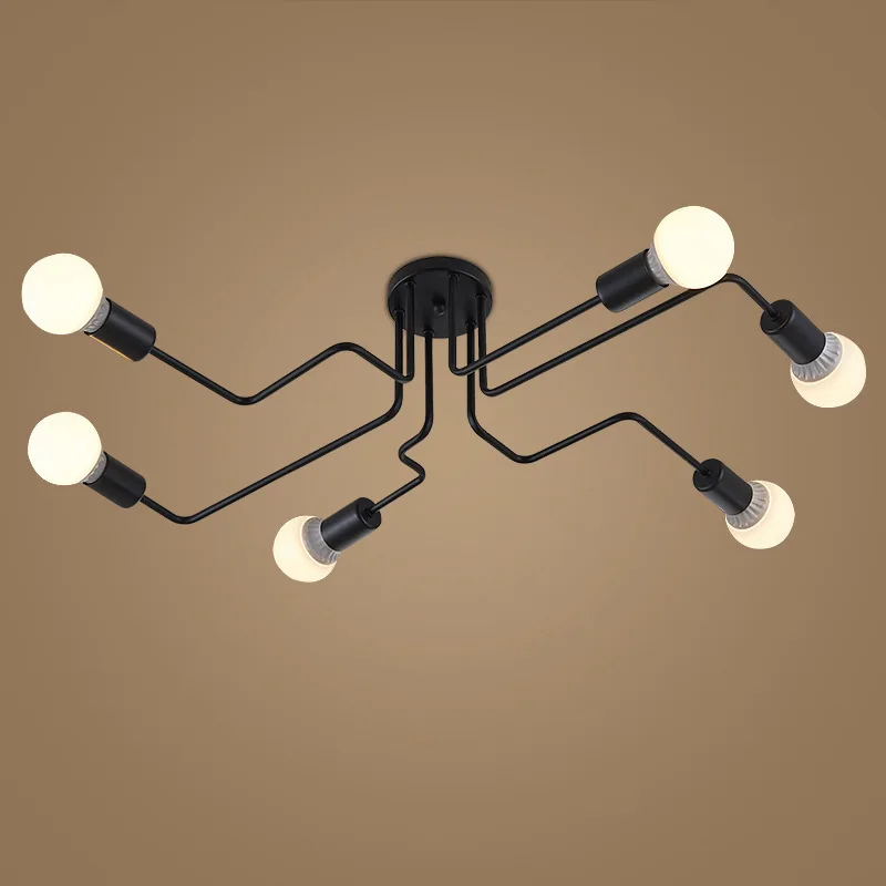 

American Vintage Nostalgic Creative Living Room Wine Bar Counter Coffee Shop Bar Counter Simple Iron Art Spider Gecko Ceiling La