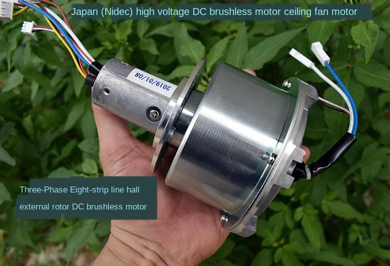 (Nidec) Motore Brushless Dc Ad Alta Tensione Motore Ventilatore A Soffitto Trifase A Otto Fili Con Hall