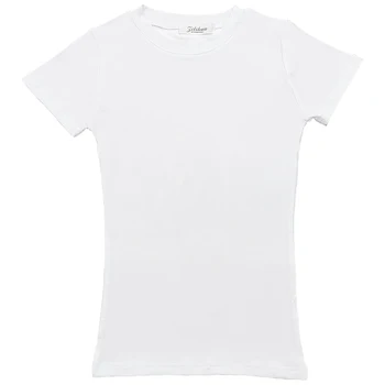 AOSSVIAO 2025 الصيف شخصية تي شيرت موضة الفتيات بلايز قصيرة الأكمام ضئيلة تي شيرت المرأة الكورية القطن تي شيرت فام 5