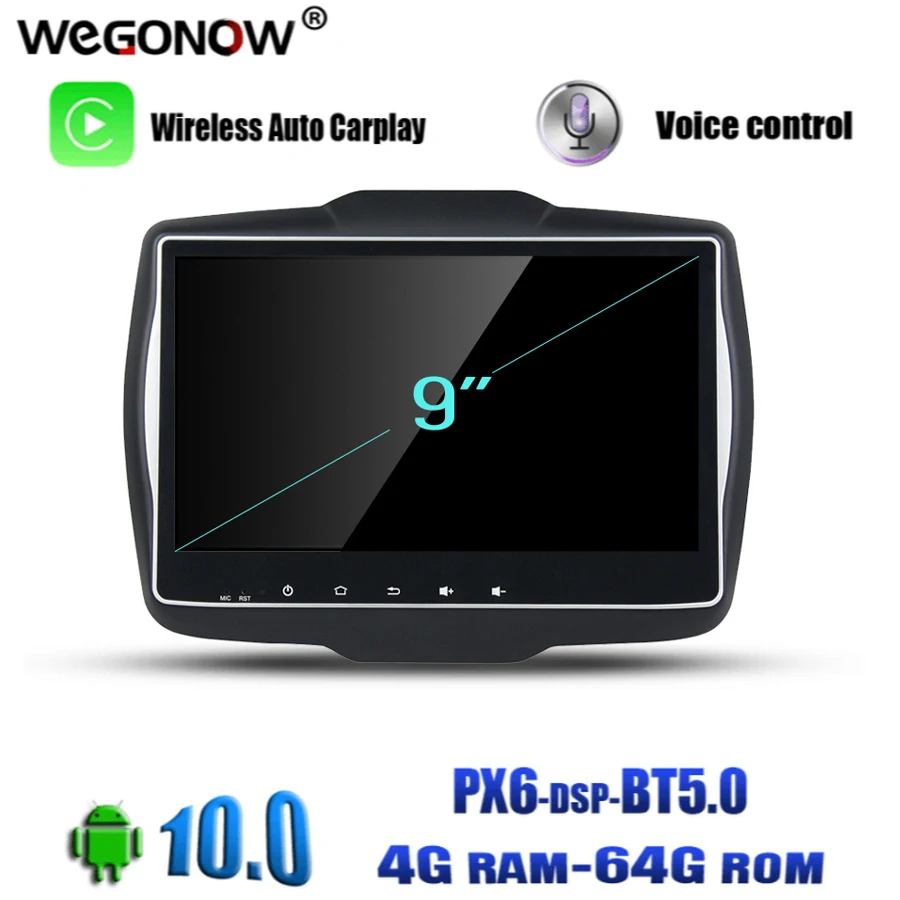 PX6 HD TDA7851 Android 10 0 для Jeep Renegade 2016 2017 4 Гб 64 8 ядер автомобильный DVD-плеер GPS Glonass карта RDS