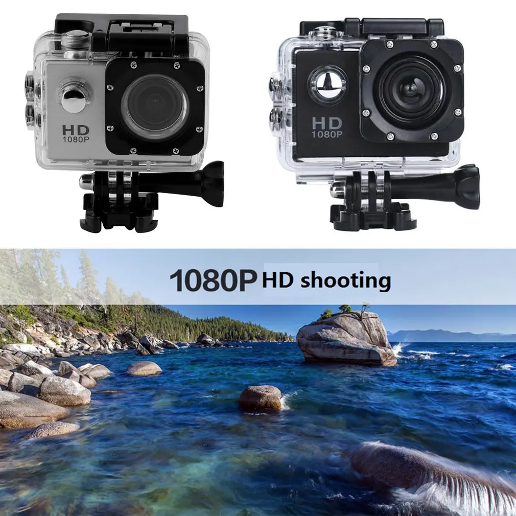 G22 1080P HD съемка Водонепроницаемая цифровая видеокамера COMS сенсор Широкоугольный объектив камера для плавания Дайвинг