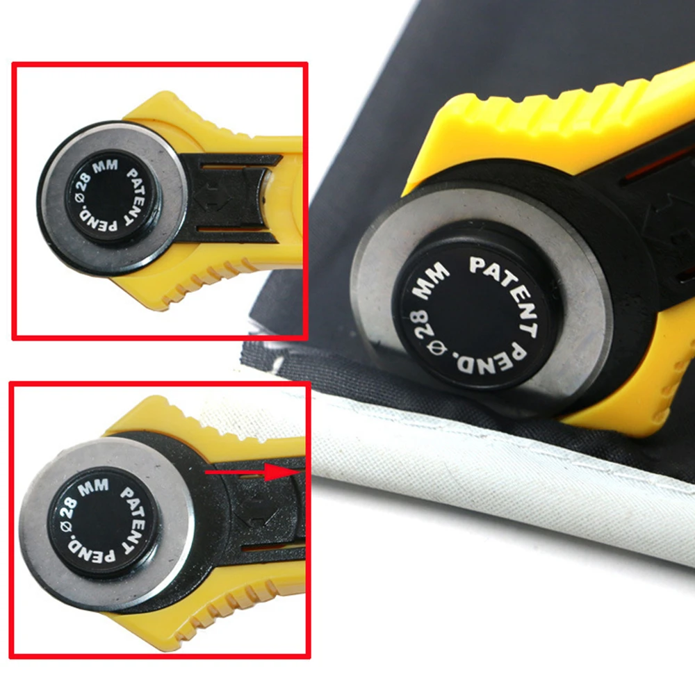 28mm Patchwork Roller Wheel Round Knife Cloth Cutting Knife Knife Leather Craft Fabrics Rotary Cutter For Leather Fabrics-2