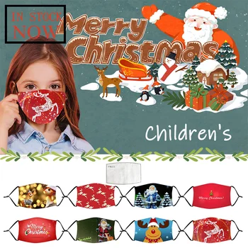 

Children Kids Cute Christmas Anti-pollution Adjustable Washable Face Mask Dust Mouth Cover Reusable Mouth Mask Mascarillas