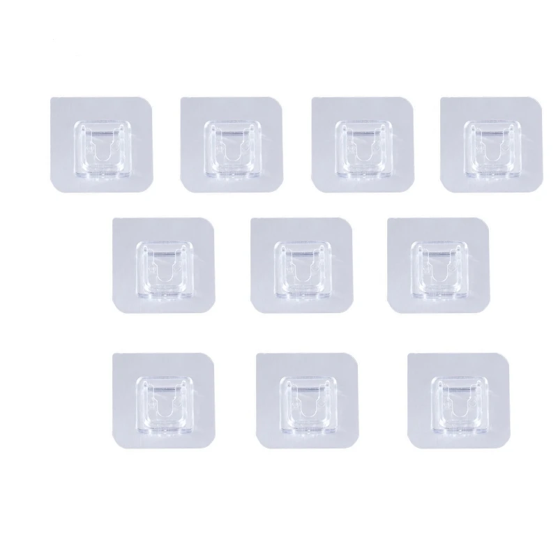 Double-sided Adhesive Wall Hooks 10 pcs