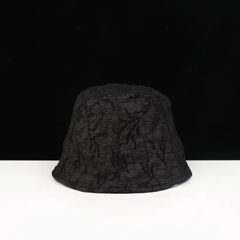 

Lace basin hat street bucket hat summer thin section Japanese cover face show face small fold casual wild fisherman hat