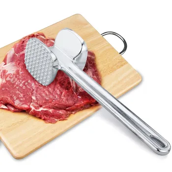 

Beefs Porks Meat Hammer 19.5cm Double Sides Aluminum Meat Hammer Mallet Tenderizer Beef Chicken Porks Kitchen Tools