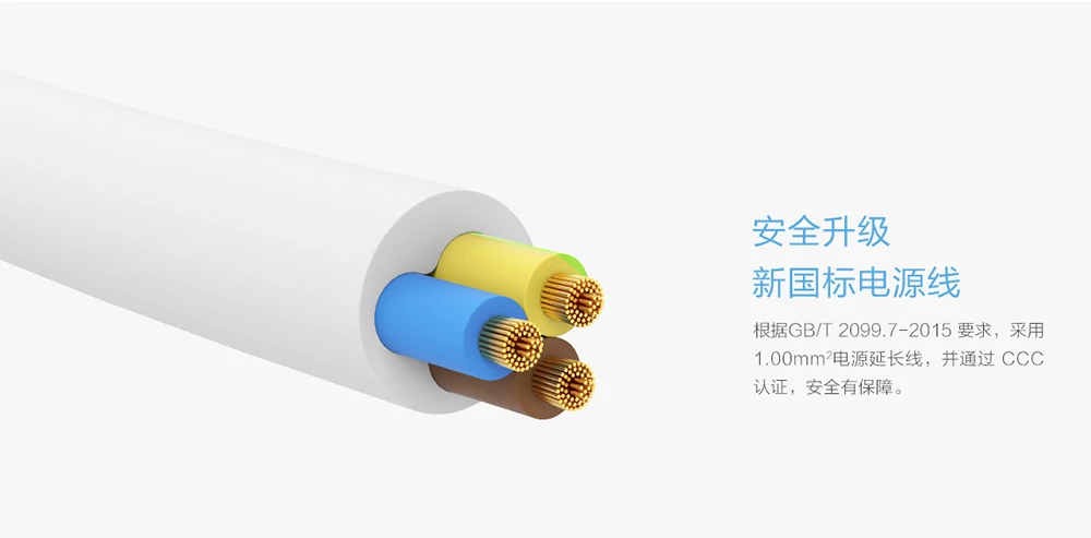 Original Xiaomi Mijia Power Strip 1.8m Cable 3 Extension Socket Power Converter Adapter Mi Electrical Socket Basic Version (16)