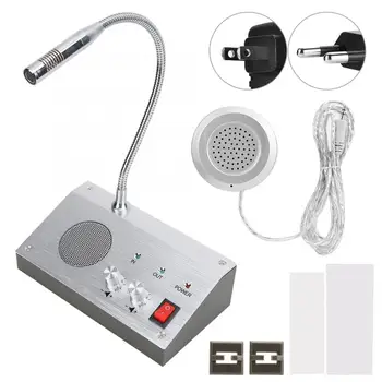 

Noise-Free Dual-way Bank/Office/Store/Station Window Counter Intercom Interphone 110-240V Counter Interphone