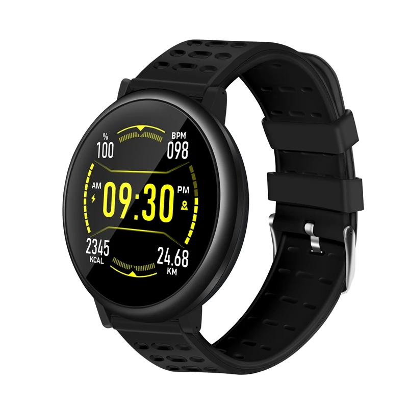 

BESTS30 2.5D Full Contact Screen Continuous Heart Rate Remote Camera Weather Forecast 20 Days Standby Bluetooth Smart Watch