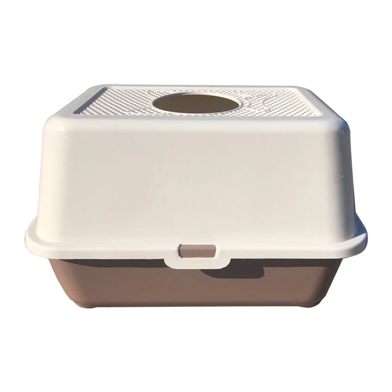 Fully Enclosed Cat Toilet Pet Bedpan Anti Splash Large Cat Litter Box Top Into Sand Box Deodorization Tray with Scoop Kitten Fully Enclosed Cat Toilet Pet Bedpan Anti Splash Large Cat Litter Box Top Into Sand Box Deodorization Tray with Scoop Kitten
