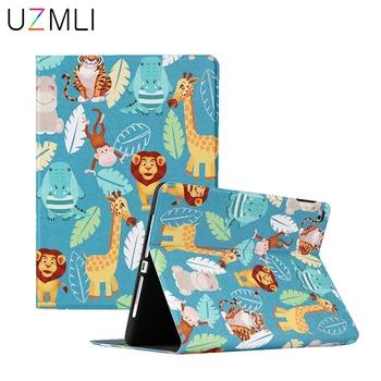 

For New iPad 9.7 Pro 11 10.2 10.5 air mini 12345 Cute Cartoon Pattern Smart Wake Leather Soft TPU Tablet PC Case Cover + Gifts