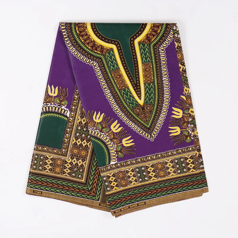 03 Fashionable Beautiful Dashiki Pattern Print African Best Quality Veritable Ankara Real Dutch Wax Cotton Fabric 6 Yards - Цвет: 03