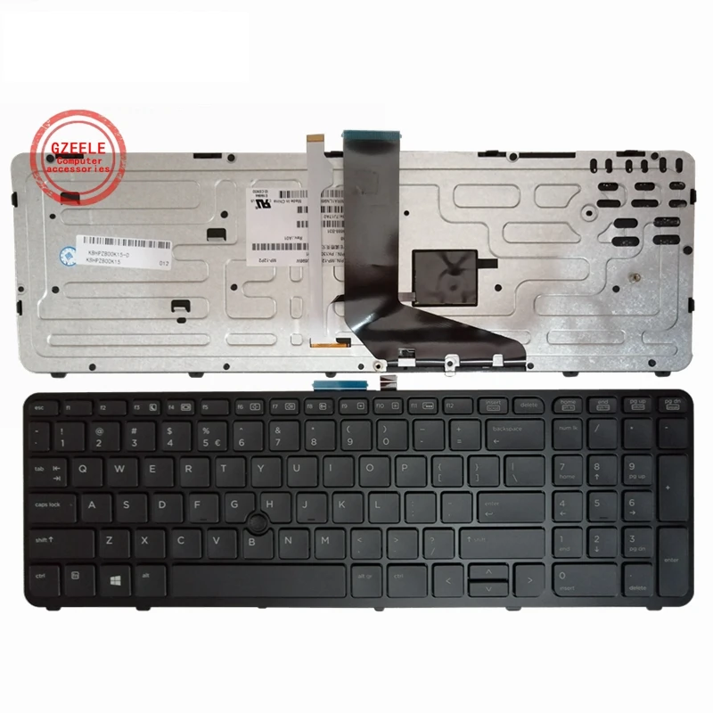 GZEELE nowy angielski klawiatury laptopa klawiatura do HP dla ZBOOK 15 G1 ZBOOK 15 G2 ZBOOK 17 G1 ZBOOK 17 G2