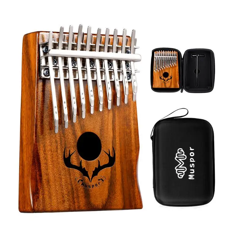 

20 Keys Kalimba Acacia Double Layer Thumb Piano Tuning Hammer Case Set High-quality Wood Musical Instruments for Beginner