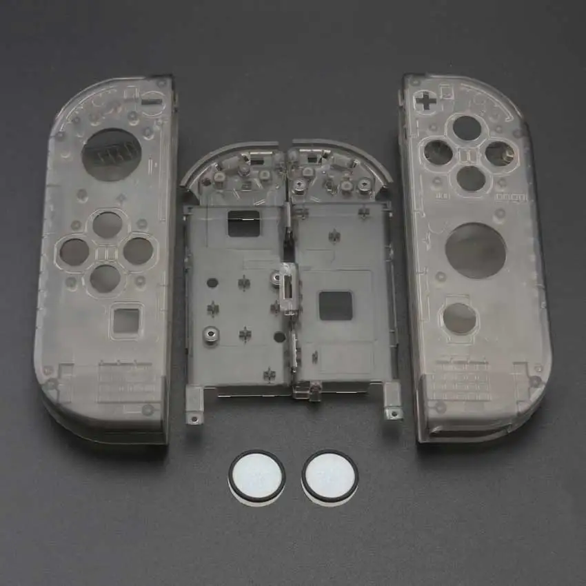 YuXi Замена Левый и правый JoyCon корпус пластиковый чехол КРЫШКА ДЛЯ Kind переключатель NS NX Joy Con Консоль оболочка+ ДЖОЙСТИК колпачки - Цвет: V