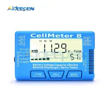Testeur de capacité de batterie numérique LCD CellMeter-7 compteur de cellules RC 8 2-8S 4-8S Servo LiPo li-lon NiMH testeur de tension de batterie