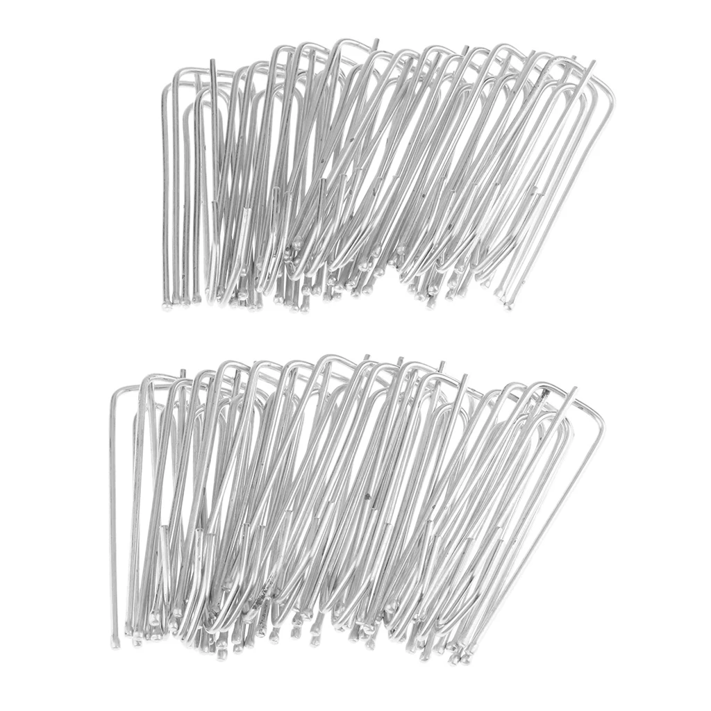 30Pieces window curtain clip tape hooks deep prong pinch pleat hanging goblet