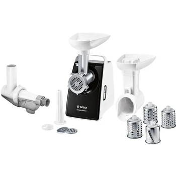 

Meat Grinder Bosch mfw3x17b, black/white