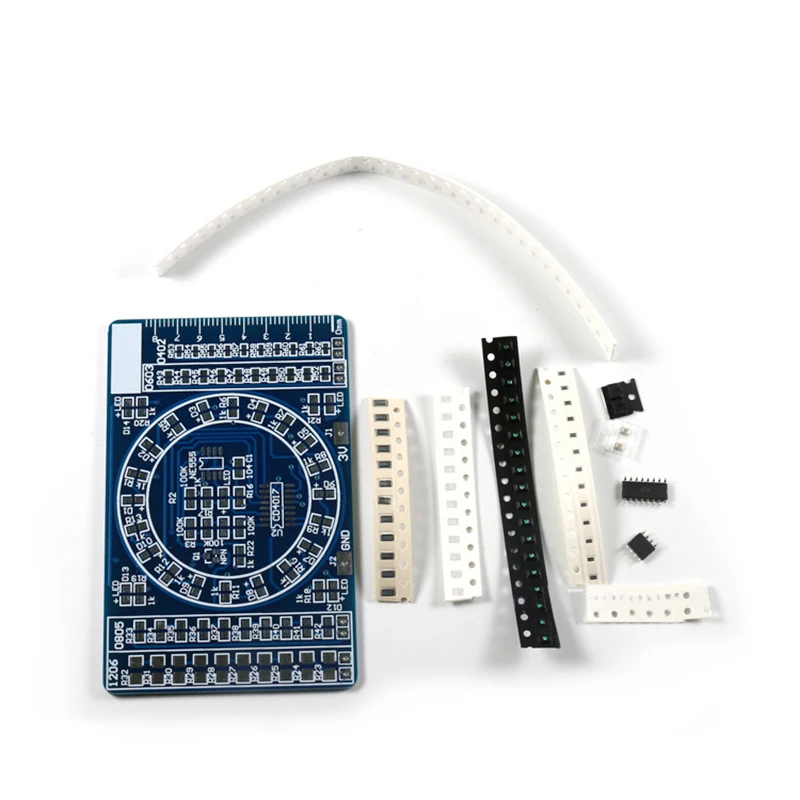 

CD4017 SMD Component Welding Practice Board Water Lamp Kit Skill Training Training Competition DIY KIT