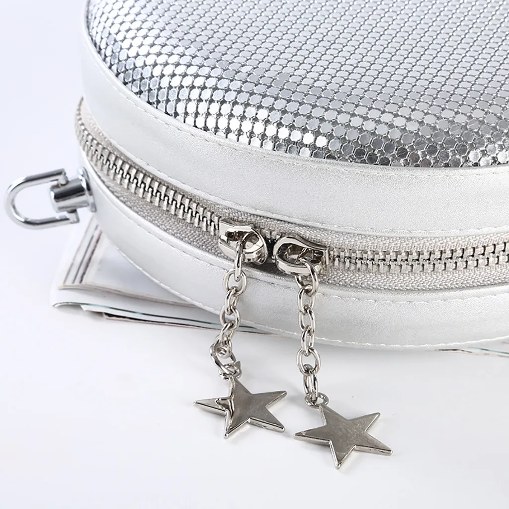 Xiniu круглая Сумка Женская Роскошная вечерняя сумка сумки женские сумки дизайнерские Серебряные вечерние клатчи через плечо сумка 8M35