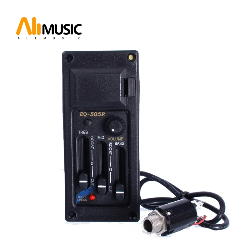 505R para acústica, 1 unidad, 3 bandas, EQ, preamplificador, pastilla y accesorios de guitarras| - AliExpress