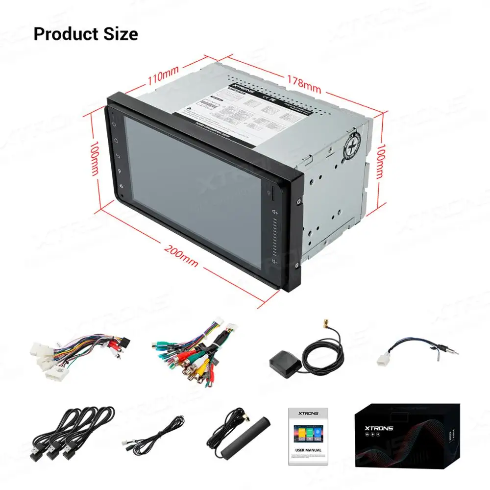 XTRONS Android 10 0 Qualcomm Bluetooth 5 Автомобильный мультимедийный стерео плеер для Toyota RAV4 Corolla