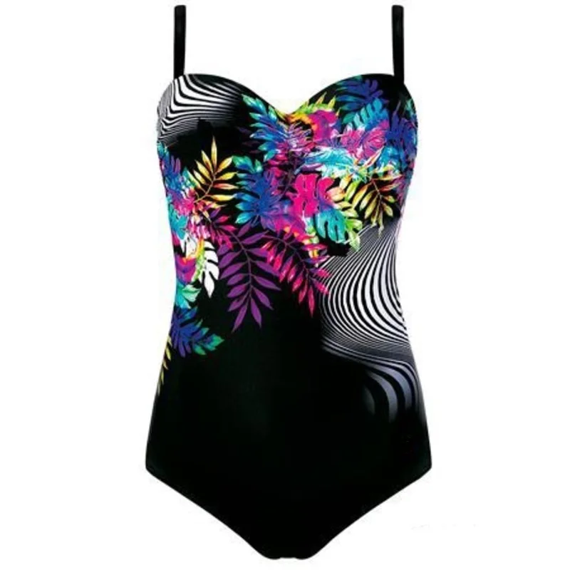 

Sexy One Piece Large Swimsuits Closed Plus Size Swimwear Push Up Female Beach Bather Pool Body Women's Swimming Bathing Suit