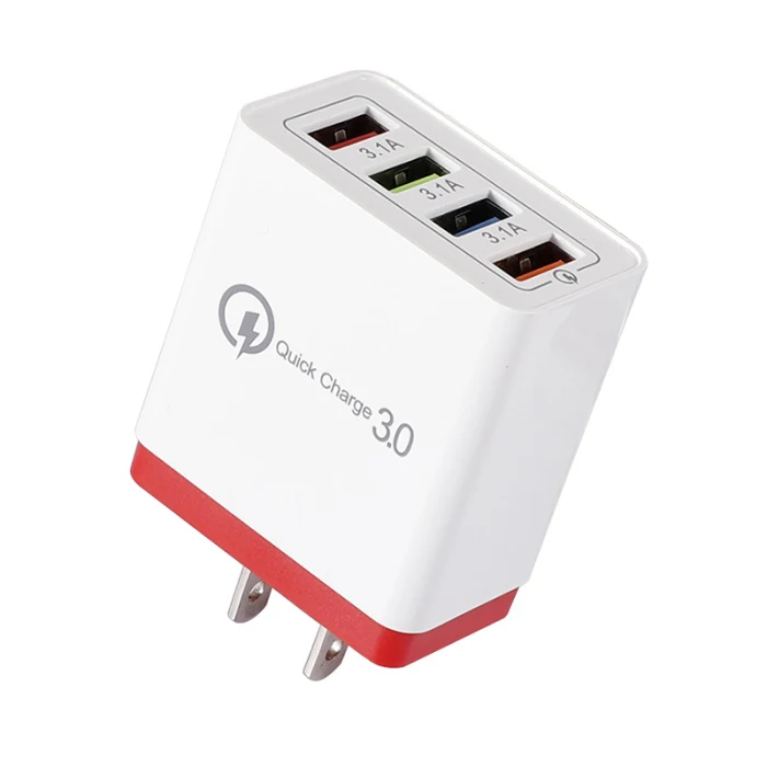 Usb-хаб QC 3,0 Быстрая зарядка настенное зарядное устройство 4 порта адаптеры питания ND998