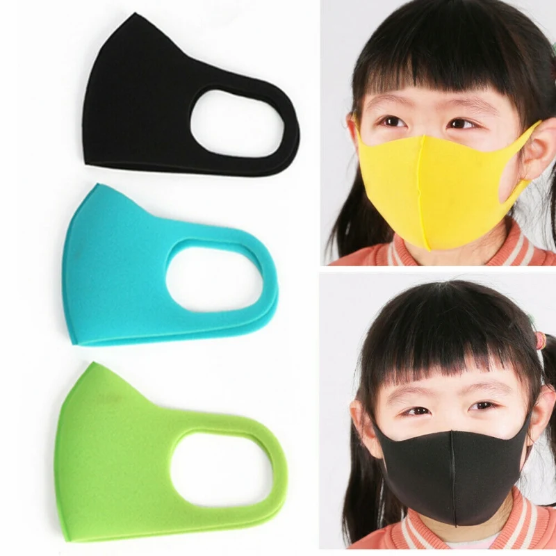 

3pcs Kids Outdoor Cycling Anti Dust Haze Sponge Mouth Face Mask Respirator Masks Anti Virus