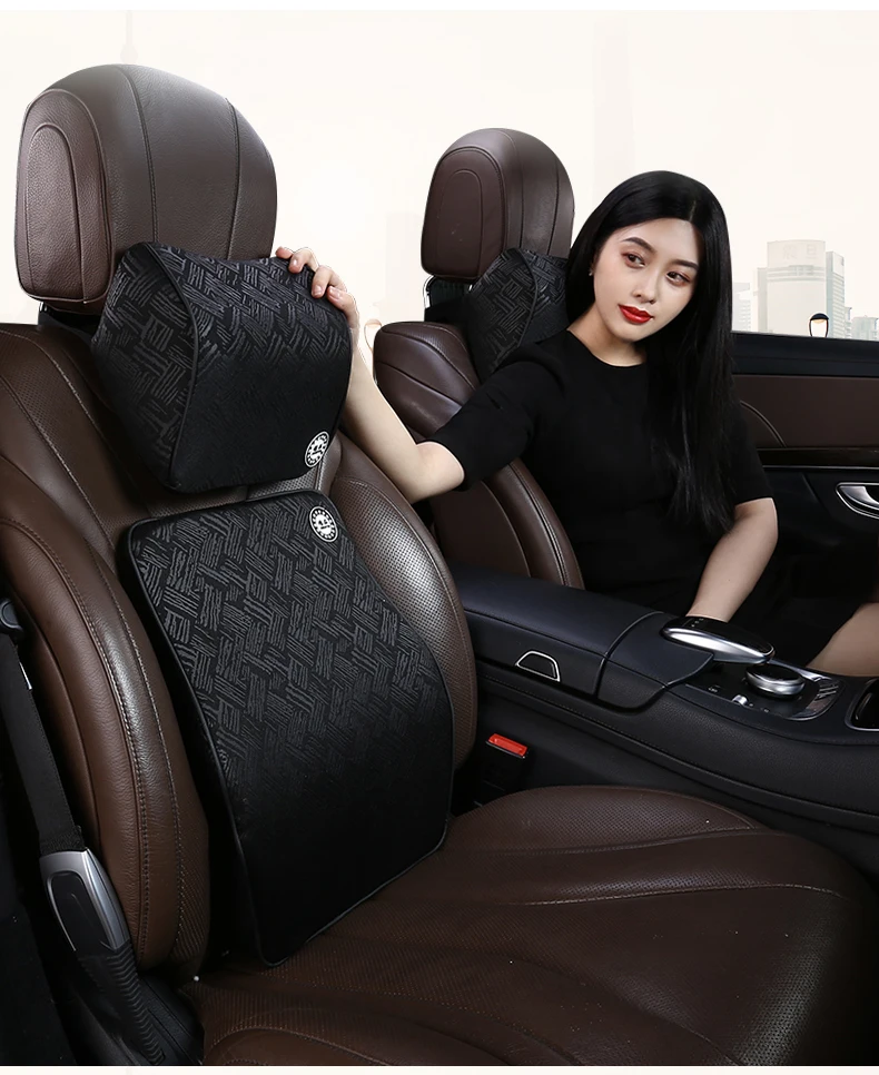 Car memory cotton headrest neck pillow waist pillow Hand Sew Car For Kia Sorento- Sedona