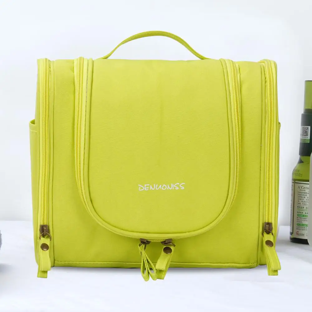 Lemon yellow Yiwa водонепроницаемый нейлоновый дорожный Органайзер сумка унисекс женская косметичка повесить косметичка для поездок стиральные наборы туалетных принадлежностей Сумки для хранения - Цвет: Lemon yellow
