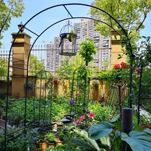 На открытом воздухе виноград ведущий путь рамка арка цветок стойка Роза подъем Арбор сын китайское полотенце в Форме Розы Тыква арка для подъема цветок кронштейн