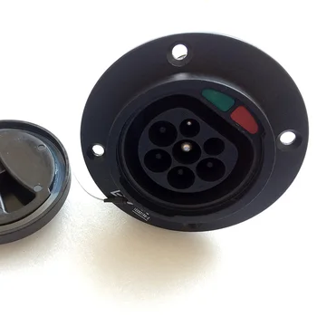 

32Amp single phase Type 2 Male Socket Without EV Cable EV Charger AC Charging Inlet Socket Electric Vehicle Charging Car Side