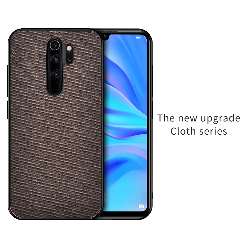 Для Xiao mi Red mi Note 8 Pro чехол противоударный тканевый Мягкий силиконовый чехол для Xiaomi mi 9T Red mi K20 Red mi Note 8T 7 Pro Чехол Funda - Цвет: Brow