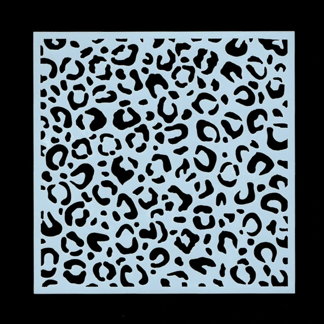 Cheetah Print Stencil