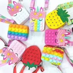 Robot anti Stress en Silicone, jouet anti Stress, anti Stress, Macaron arc en ciel 